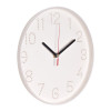 2520-001 (10) Часы настенные d=25см, корпус белый "Классика" Рубин