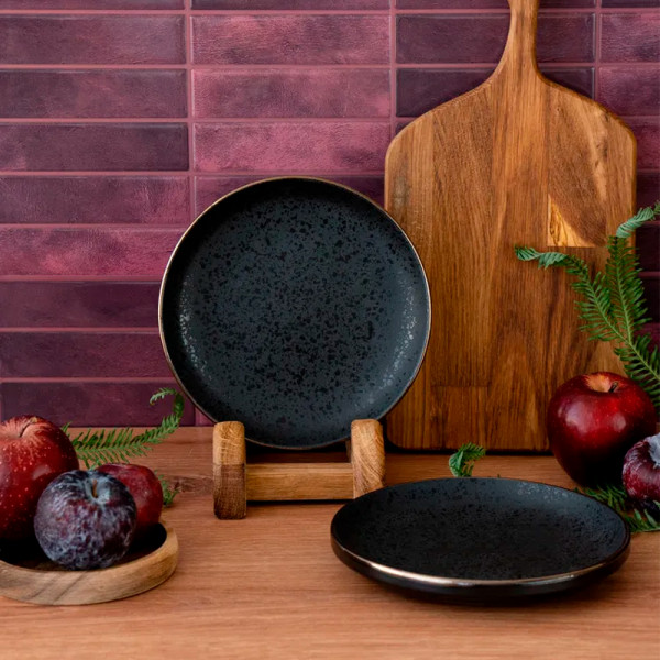 Тарелка десертная 18см 19S509S/P Elite black Тарелка десертная 18см 19S509S/P Elite black