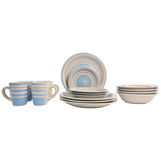 Набор посуды 16pcs-10 16 предметов (12 тарелок+ 4 кружки)
