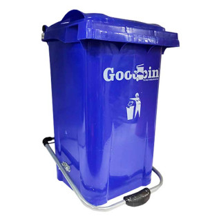 Мусорный бак "Goodbin" 50 л с педалью (Синий)