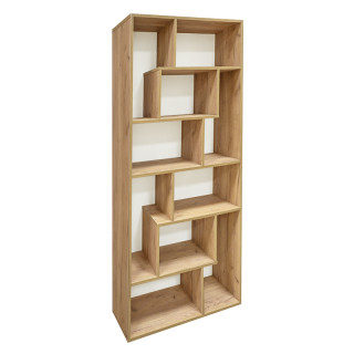 Стеллаж Мэйз КУЛ 800*250*1580 Н цв.люкс дуб крафт золотой