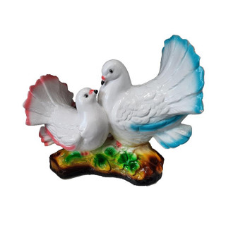 арт.317 Изделие из гипса Голубь и голубка (200*270мм)