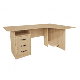 Стол эргономичный КУЛ-004  (с ящиками) Дуб сонома (Торнадо)