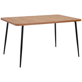 Стол разборный Базилик (1400*800 столешница F закругл.углы цв.Люкс) дуб крафт золотой