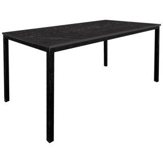 Стол прямой каркас тр.40х40 (1800х800 столешница 16 мм цв.Люкс) Мрамор тёмный