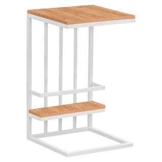 Столик Кипер (390*390 столешница 16 мм + 390*120 столешница 16 мм цв.Люкс) дуб крафт золотой