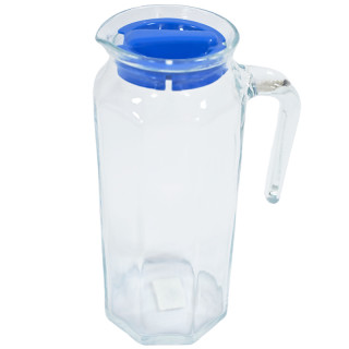 Графин с синей крышкой 80051 blue 1*12 KOSEM (1000 мл)