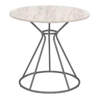 Стол "Портал" D-800 (дуб крафт белый)