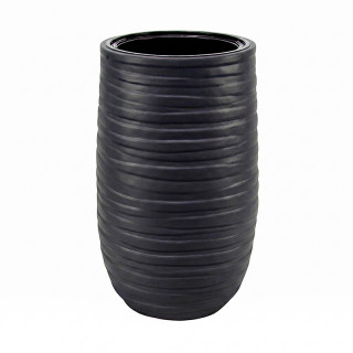 Кашпо для цветов Лайн Б (черный)
