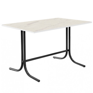 Стол L-образн.каркас (1400х800, столешница 16 мм) Мрамор светлый