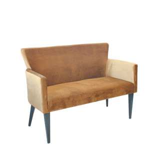 Кресло "Нико" 2-х местный (коричневый)