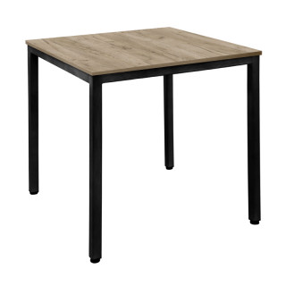 Стол прямой каркас тр.40*40 (800*800 столешница 16 мм цв.Люкс) дуб крафт серый