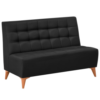 Диван Монро (б/п, кзамPU/гоб.stock) кзам2а чёрный