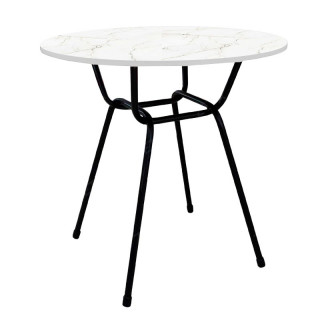 Стол "Тэйл" D-800 (мрамор белый)