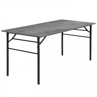 Стол с ножками раскл. 1800х800 цв.Люкс Бетон тёмный