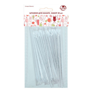 Шпажки для канапе "Кристалл" (Прозрачный). Набор 20 шт. МТ76-185