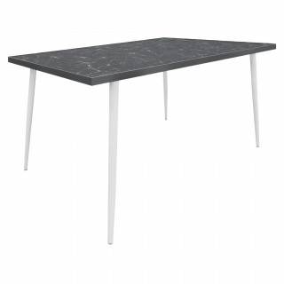 Стол разборный Базилик (1800*800 столешница F цв.Люкс) мрамор чёрный