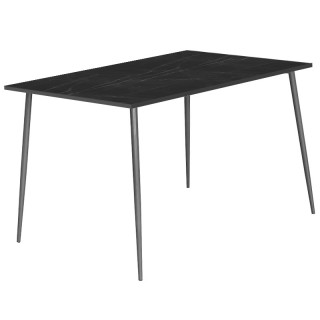 Стол Инес (1200х800 столешница 16 мм цв.Люкс) мрамор темный