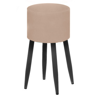 Пуфик "Тампа" d30 цв.каркас (кзам PU/гоб.stock) Бежевый