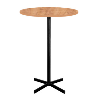 Стол "Бистро" (D-800 столешница 16мм, цв. Люкс) Дуб крафт золотой Стол "Бистро" (D-800 столешница 16мм, цв. Люкс) Дуб крафт золотой