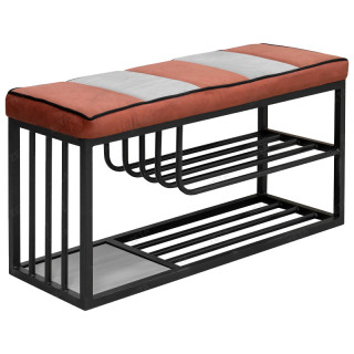 Подставка для обуви с м.эл.Эмир цв.каркас (кзам PU/ гоб.stock)