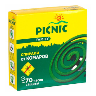 Спираль от комаров "Гринфилд Picnic Family"- эффект 10 шт
