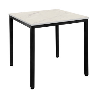 Стол прямой каркас тр.40х40 (800х800 столешница 16 мм цв.Люкс) Мрамор светлый Стол прямой каркас тр.40х40 (800х800 столешница 16 мм цв.Люкс) Мрамор светлый