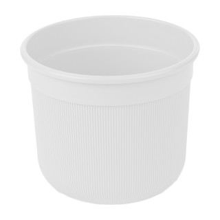 Горшок "Сканди" 5л (с дренажной вставкой) белый