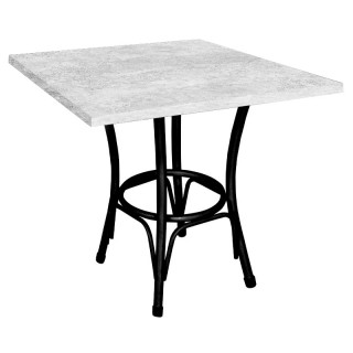 Стол Лавр (800х800 столешница F цв. Люкс) Бетон светлый