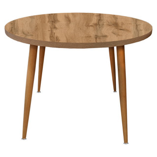 Стол с ножками мод. К08 (D-1100 столешница 32 мм цв.Люкс) дуб вотан