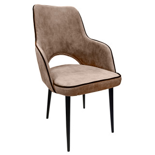 Стул Shugyla (спинка пласт.) цв.каркас, гоб.stock (NOEL BEIGE)