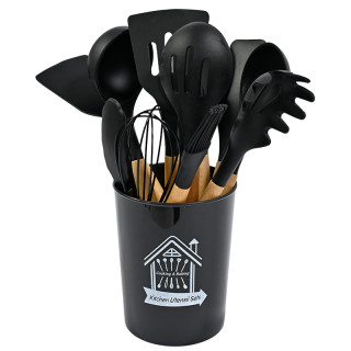 Набор поварешек, 8887 (черн, цв)