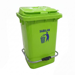 Бак мусорный 60л Sabalan (зеленый)