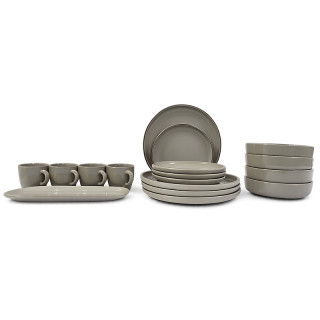 Набор посуды 100-17pcs-3 (13 тарелок, 4 кружки 250 мл)