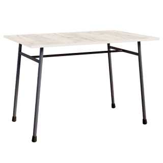 Стол вертикальный цв.каркас (1200х800 столешница 16 мм цв.Люкс) Дуб крафт белый