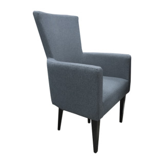 Кресло "Марлен" цв.каркас (Кожзам АОД/ГОБ.Stock) серый