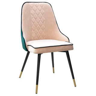 Стул Лемос Прайм (бежевый (dream sand) / спинка зеленая (goya forest))