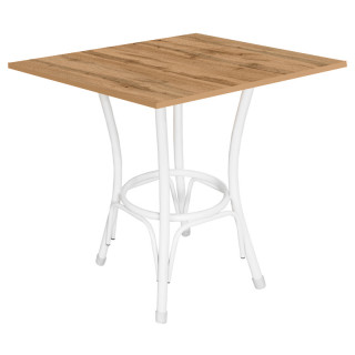 Стол Лавр (800*800 столешница 16 мм цвет Люкс) дуб вотан