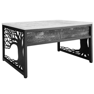 Стол руководителя Боско П №3 (узор дерево) 1600х800, F цв.Люкс (Бетон светлый)