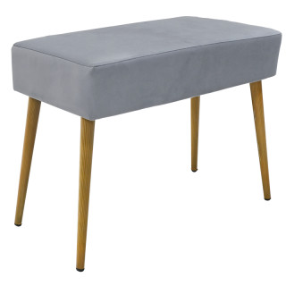 Пуфик Тампа 60*30 (эф.дерево, светло-серый)