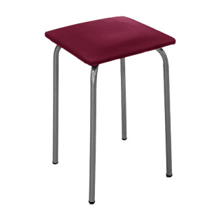 Табурет №3 квадратный (бордовый)